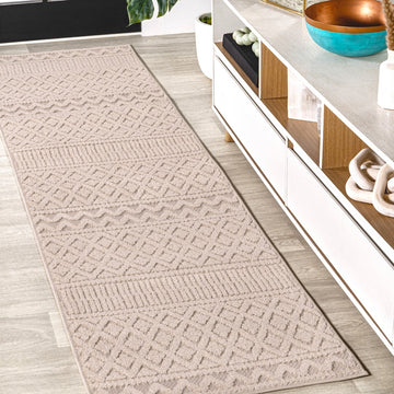 Ormond High-low Modern Trellis Geometric Area Rug